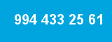 994 433 25 61 994 433 25 61